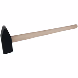 DIN 1042 Manche en frêne Version forgée Bords durcis par induction Surface polie Bords arrondis Tête thermolaquée Tête de mar ...