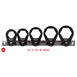 Kstools - Jeu de clés à douille mâle 3/8, extra plates, 5 pcs