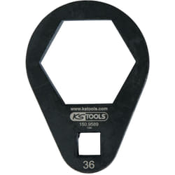 Clé à douille mâle 3/8', extra plate, 36 mm