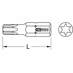 Kstools - Embout pour tournevis à frapper torx® T25