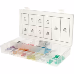 Selon ISO 8820-3 Par fusible de couleur en focntion du calibrage en ampère du fusible Livré dans un coffret en plastique Norm ...