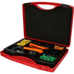Kstools - Assortiment de ferrules à embout relié et pince à sertir 0,25 mm² - 6,0 mm², 1001 pièces