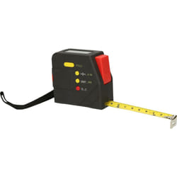 Mètre ruban électrique avec arrêt et clip de ceinture, numérique, 5 m, 19 mm