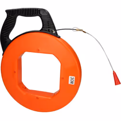 Informations techniques Dimension produit, Ø : 3 mm Longueur : 30 m Poids : 1200 g Support de câble rétractable, 30 m • Faibl ...