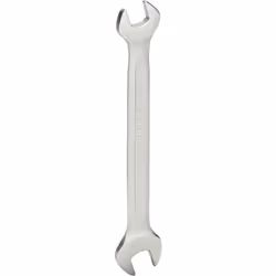 Fabrication selon la norme DIN 895 Angle de fourche 15° Chromé mat Chrome vanadium Taille de clé 8 x 9 mm La clé à fourche do ...