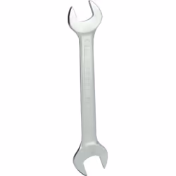 Fabrication selon la norme DIN 895 Angle de fourche 15° Chromé mat Chrome vanadium Taille de clé 21 x 23 mm La clé à fourche  ...