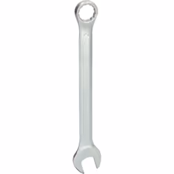 Fabrication selon la norme DIN 3113 forme A Forgé Côté annulaire coudé à 15° Chromé mat Chrome vanadium Taille de clé 17 mm L ...