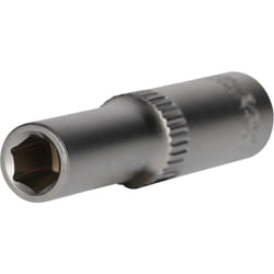 Douille 6 pans 1/4', version longue, 6 mm