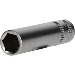 Douille 6 pans 1/4', version longue, 8 mm