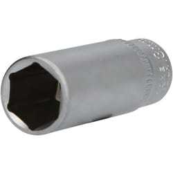 Douille 6 pans 1/4', version longue, 13 mm