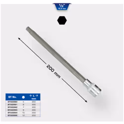 Caractéristiques : Fabrication selon la norme DIN 3120Entraînement carré 1/2“ (12,5 mm)En acier chrome vanadium de qualité po ...