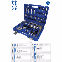 Brilliant Tools BT023094, Ensemble de douilles, 94 tête(s), 6,15 kg, 300 mm, 390 mm, 80 mm