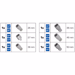 Brilliant Tools BT024006 adaptateur et rallonge pour clés 6 pièce(s)