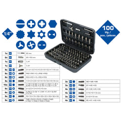 Brilliant Tools BT053100 embout de tournevis 100 pièce(s)