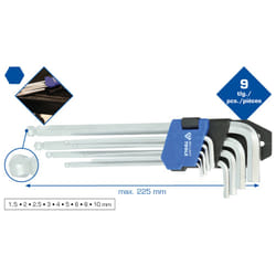 Brilliant Tools BT045019 Clé hexagonale 9 pièce(s)
