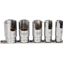 Kstools - Jeu de douilles pour raccords de tubes coudées spéciales 3/8&apos&apos, 5 pcs