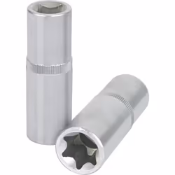 Torx E Carré d'entraînement intérieur selon DIN 3120 / ISO 1174 avec encoche pour verrouillage par bille Version longue Pour  ...