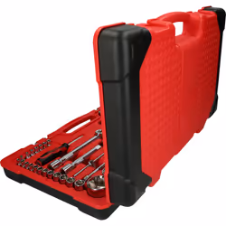 Kstools - 1/4+1/2 CHROMEplus Coffret de douilles, 110 pcs