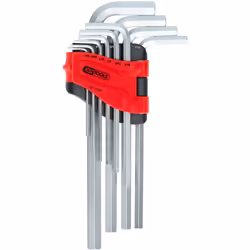 Kstools - Jeu de clés mâles coudées à six pans creux, longues, 10 pcs, pouces