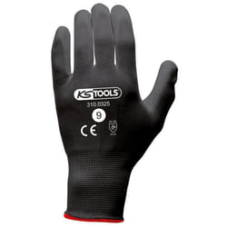 Kstools - Gants microfibre noirs (boîte de 12 paires) T.9