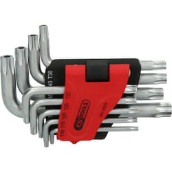 Kstools - Torx Jeu de clé mâle, percé, 9pcs Courtes TB10-TB50