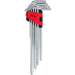Jeu de clés mâles coudées Torx avec alésage, xl, 9 pcs TB10-TB50