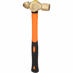 KS Tools BRONZEplus, Marteau à tête arrondie, Bronze d’aluminium, Fibre de verre, Bronze, 270 mm, 230 g