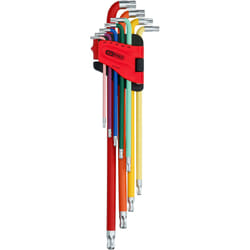 Kstools - Jeu de clés Torx coudées à têtes sphériques, très longue, 9 pcs