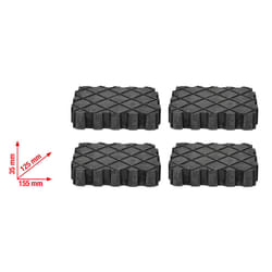 Kstools - Jeu de patins universels en caoutchouc pour plate-forme élévatrice, 4 pcs