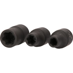 Kstools - Jeu de 3 douilles ribe 1/2'' pour culasse, M6 - M8 - M12