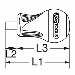 Tournevis porte-embouts Tom pouce ULTIMATE 1/4', L. 10 mm
