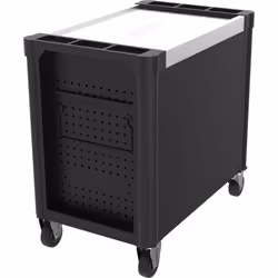 PERFORMANCEplus P30 Chariot d'atelier NOIR/ROUGE avec 8 tiroirs