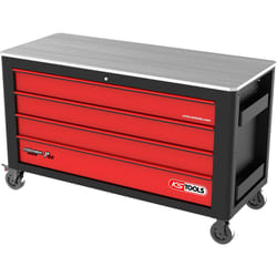 Kstools - PERFORMANCEplus P40 Chariot d'atelier noir/rouge avec 4 tiroirs