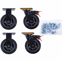 Jeu de roulettes pour servante d’atelier P45, avec vis Poids 9300 Taille de l'emballage 1