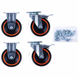 Kit de roues 2 roues directionnelles + 2 roues Poids 3800 Taille de l'emballage 1