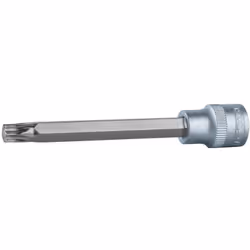 Torx Carré d'entraînement intérieur selon DIN 3120 / ISO 1174 avec encoche pour verrouillage par bille Version longue avec em ...