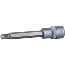 Torx Carré d'entraînement intérieur selon DIN 3120 / ISO 1174 avec encoche pour verrouillage par bille Version longue avec em ...