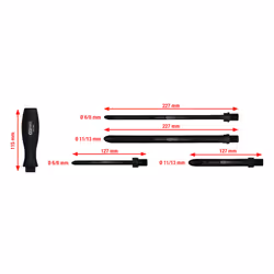 KS Tools 150.1025, 326 g, 5 outils