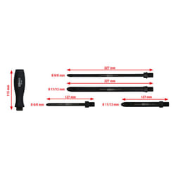 Kstools - Kit d'outils passe-câble, 5 pcs