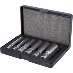 Kstools - Kit de douilles pour bougies d'allumage et de préchauffage spéciales 1/4 + 3/8 articulées, 11 pcs