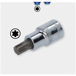 Brilliant Tools - Insert d'embout, 54 mm de long, entraînement quatre pans creux 12, 5 mm (1/2') pour vag Polydrive