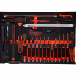 Module 1/1 Pour servantes d'atelier et coffres à outils Rangement ordonné grâce à une découpe Résistant aux hydrocarbures et  ...