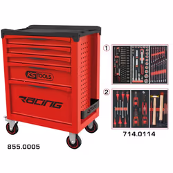 KS Tools 855.5114, Rouge, 350 kg, 720 mm, 460 mm, 975 mm, 54,4 kg
