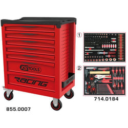 Kstools - Servante racing 7 tiroirs 184 outils ks tools