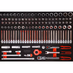 KS Tools 811.0124, Ensemble de douilles, 124 tête(s), 8,08 kg