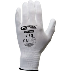 Kstools - Gant maille fine micro, blancs, 12 paires 7
