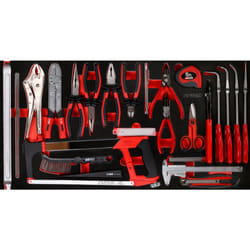 Jeu de pinces et d’outils de mesure dans insert en mousse, 36 pcs