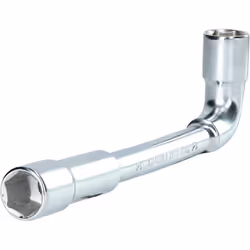 6 pans Tête coudée à 90° Côté court percé Taille de clé 14 mm La clé à pipe BRILLIANT TOOLS BT015014 est forgée en acier chro ...
