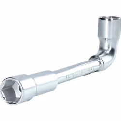 6 pans Tête coudée à 90° Côté court percé Taille de clé 17 mm La clé à pipe BRILLIANT TOOLS BT015017 est forgée en acier chro ...