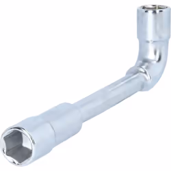 6 pans Tête coudée à 90° Côté court percé Taille de clé 18 mm La clé à pipe BRILLIANT TOOLS BT015018 est forgée en acier chro ...